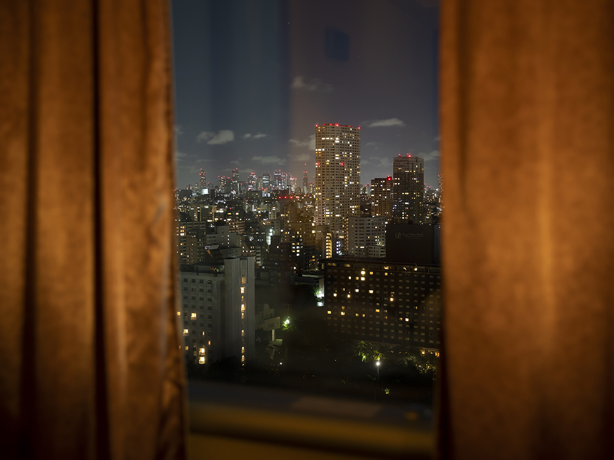 View from the photographer's hotel room in Tokyo, on August 3, 2021. Moving freely around the metropolis was not possible for journalists due to restrictions at the Tokyo Olympics. Photo: Keystone-SDA / Peter Klaunzer 