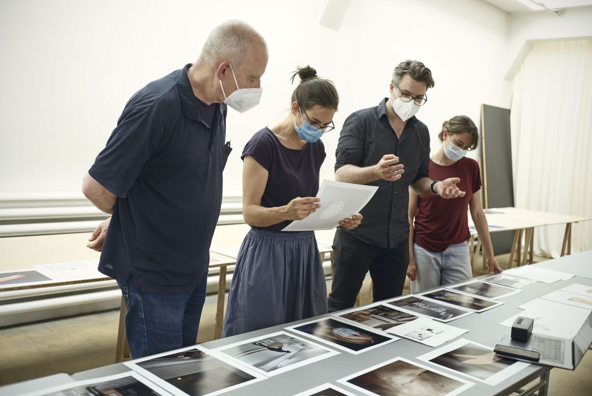 Von links nach rechts: Thomas Elsen, Luisa Baselgia, Benjamin Füglister, Marie Rime, Céline Clanet (via Zoom)  -  Fotos: Roland Schmid