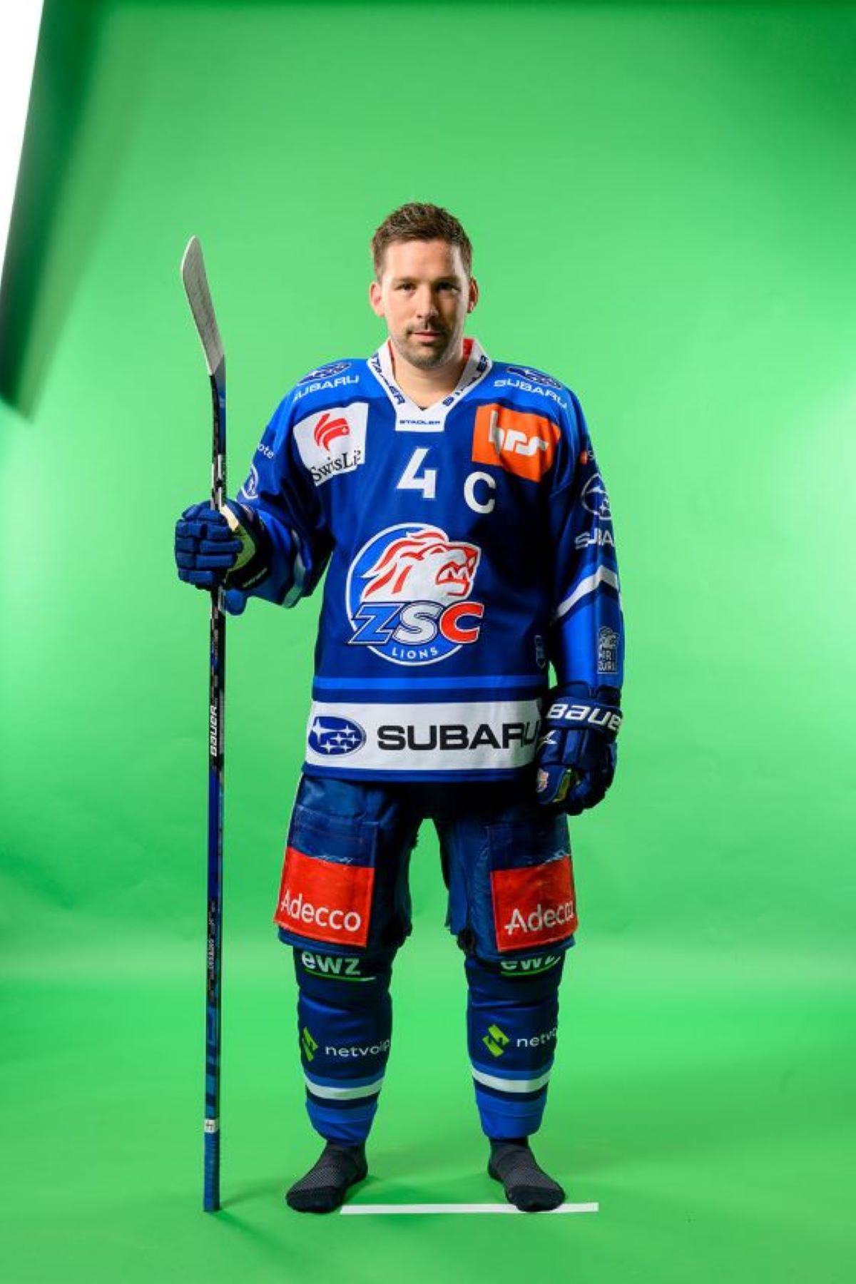 Auftragsproduktion für ZSC Lions, Autogrammkartenbild Geering Patrick  - Foto: Keystone-SDA / Christian Beutler